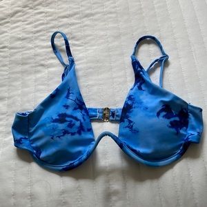 Blue Swimsuit Top